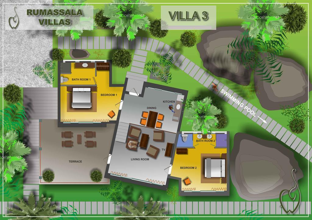 Rumassala Villas Унаватуна Экстерьер фото