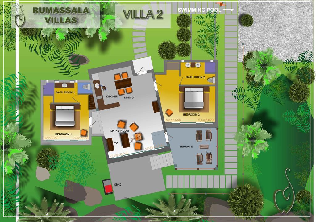Rumassala Villas Унаватуна Экстерьер фото